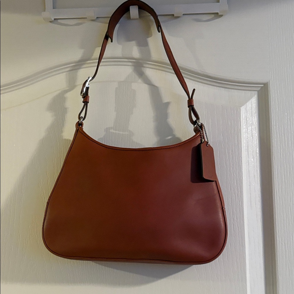 Coach Rich Brown Leather Shoulder Bag